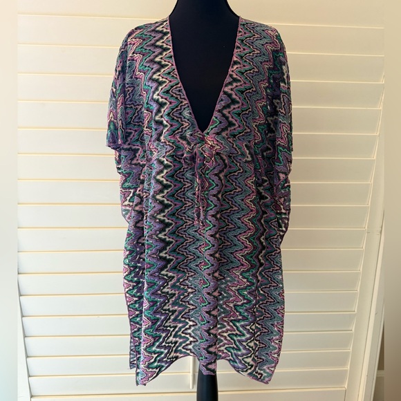 BECCA Other - BECCA Multi-Colored Swim Coverup Kaftan